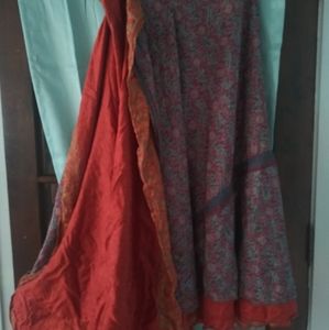 Darn Good Yarn Full Length Wrap Skirt
